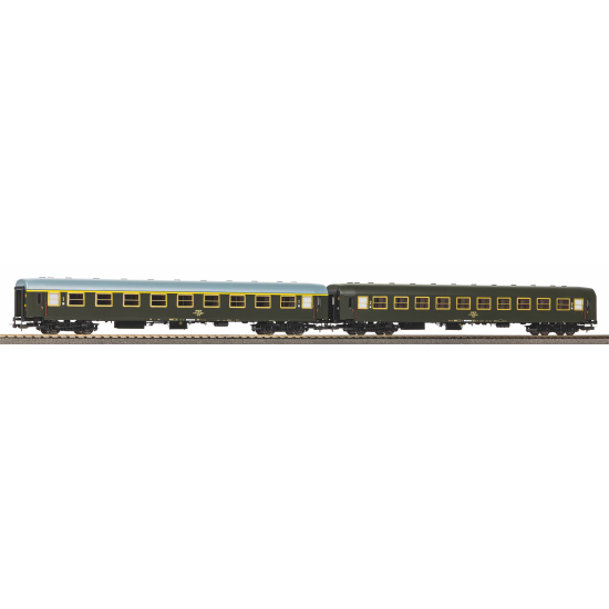 PIKO 28321 – Zestaw 2 wagonów pasażerskich PKP 1. i 2. klasy, Epoka IV (H0, 1:87)